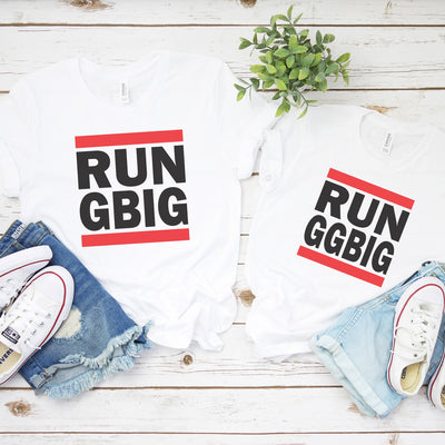 Big Little College Sorority shirts, RUN Big RUN Little sorority reveal shirts, Greek shirt, Little sister, Big Sister, Big GBig GGBig reveal