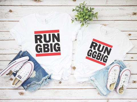 Big Little College Sorority shirts, RUN Big RUN Little sorority reveal shirts, Greek shirt, Little sister, Big Sister, Big GBig GGBig reveal