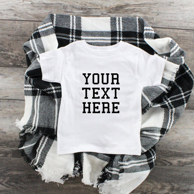 Your Custom Text Here Youth T-Shirt Tee, Custom Youth Unisex Shirts, Kid's Tee Shirt, Create Your Own Custom Shirt,
