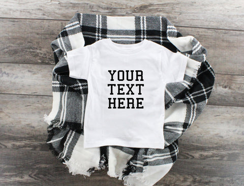 Your Custom Text Here Youth T-Shirt Tee, Custom Youth Unisex Shirts, Kid's Tee Shirt, Create Your Own Custom Shirt,