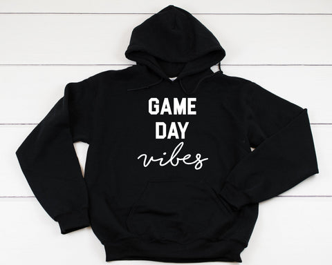 Game Day Vibes Heavy Blend Hooded Sweatshirt Hoodie, Football Mom Hoodie, Game Day Hoodie, Game Day, Football, Gameday, 12 Colors!