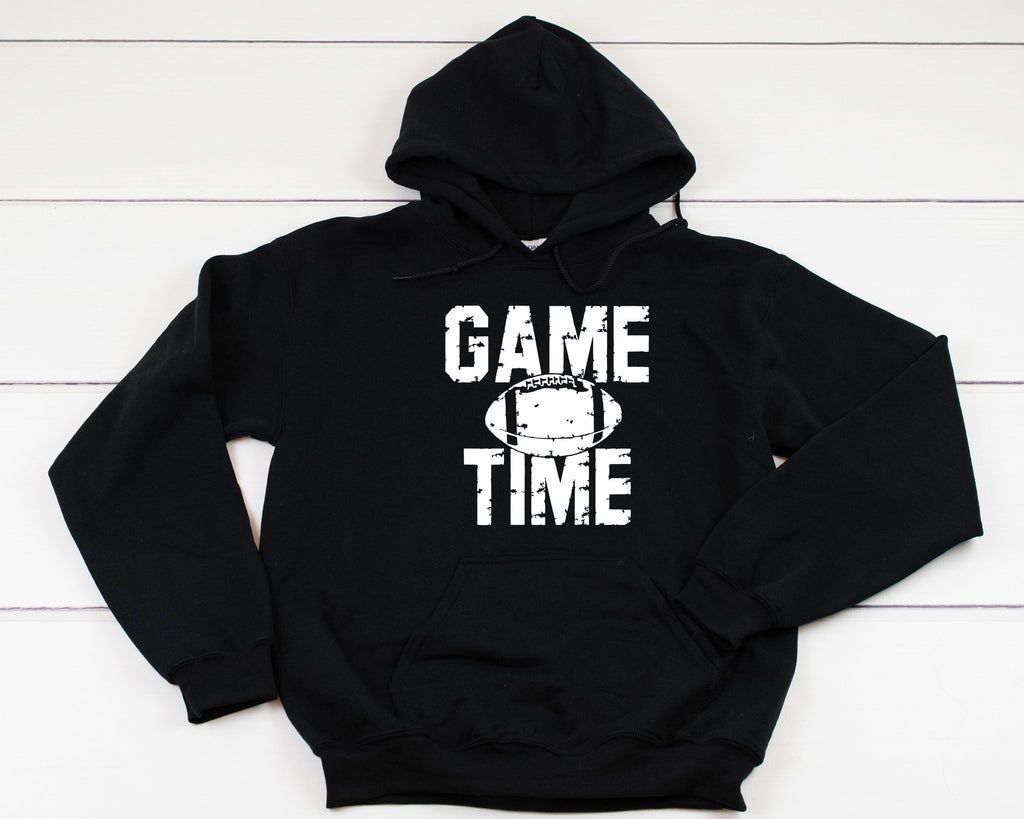 Game Time Football Heavy Blend Hooded Sweatshirt Hoodie, Football Mom Hoodie, Game Day Hoodie, Game Day, Football, Gameday, 12 Colors!