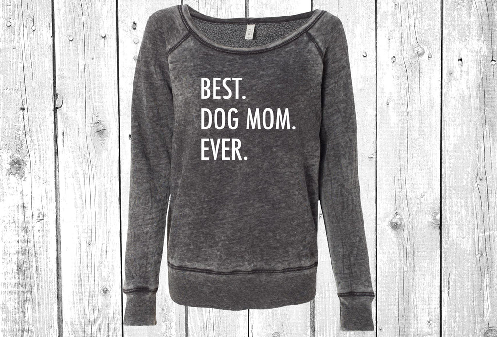 Best Dog Mom Ever Women's Sponge Fleece Wideneck Sweatshirt, Dog Mom Sweater, Wide Neck Sweatshirt, Pet Lover Sweater, Dog Mom, Fur Mama