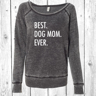 Best Dog Mom Ever Women's Sponge Fleece Wideneck Sweatshirt, Dog Mom Sweater, Wide Neck Sweatshirt, Pet Lover Sweater, Dog Mom, Fur Mama