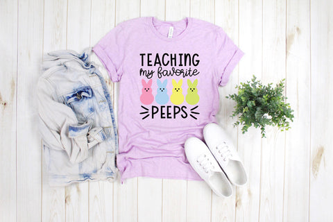 Easter Shirt, Teaching My Favorites, Teacher Shirt, Easter Teacher Shirt, Gift For Teacher, Easter Tees