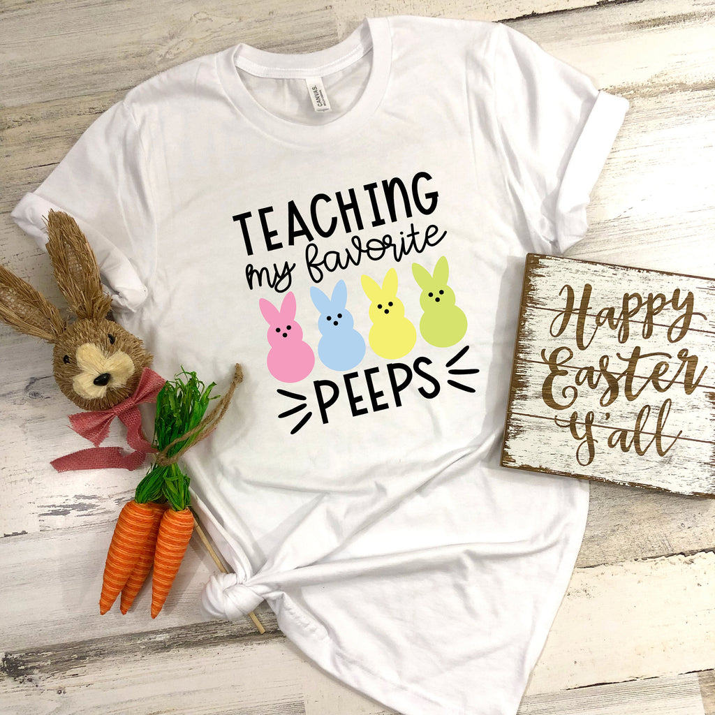 Easter Shirt, Teaching My Favorites, Teacher Shirt, Easter Teacher Shirt, Gift For Teacher, Easter Tees
