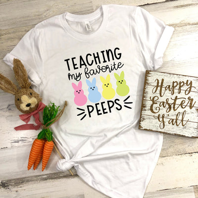 Easter Shirt, Teaching My Favorites, Teacher Shirt, Easter Teacher Shirt, Gift For Teacher, Easter Tees