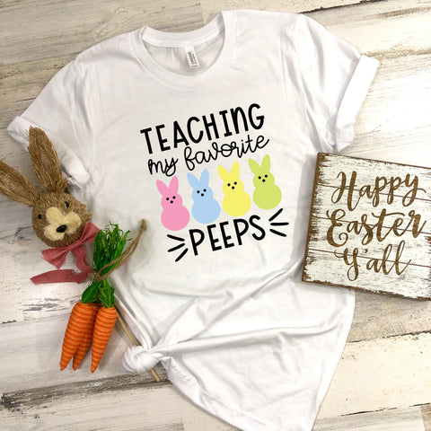 Easter Shirt, Teaching My Favorites, Teacher Shirt, Easter Teacher Shirt, Gift For Teacher, Easter Tees