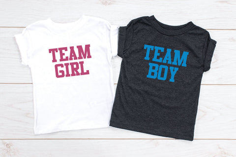 Team Girl Team Boy Siblings Youth T-Shirt, Brother Sister Shirt, Kids Youth Shirts, Big Brother, Big Sister, Gender Reveal, New Baby