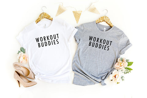 Best friend shirts, Workout buddies, couples shirts, Gym Tshirt, gift for best friend, Workout tshirt, group matching shirts