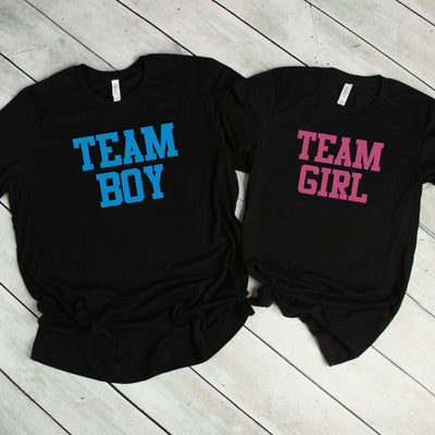 Couples Shirts T-Shirt, Team Boy, Team Girl, Gender Reveal Shirts, His & Hers, Gender Reveal, Dad Mom Matching Shirts, Baby Announcement