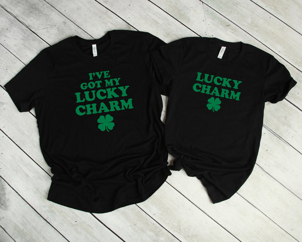 Couples Shirts St Patrick's Day T-Shirt, I've Got My Lucky Charm, Lucky Charm His & Hers, Matching Shirts, Wedding Gift, Anniversary Gift