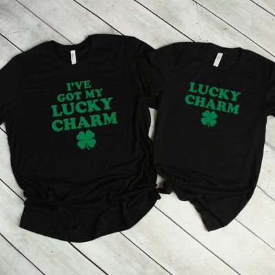 Couples Shirts St Patrick's Day T-Shirt, I've Got My Lucky Charm, Lucky Charm His & Hers, Matching Shirts, Wedding Gift, Anniversary Gift