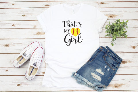 Softball That's My Girl Shirt, Softball Shirts, Baseball Season shirts, Softball Mom Shirt, Game Day Shirt, Gift For Her, Softball Shirt
