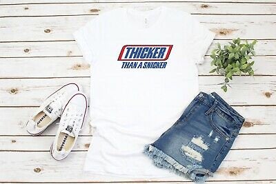 Thicker Than A.... T-Shirt, Funny Shirt, Funny Saying Shirt,  Shirt, Unisex Funny Shirt, Snack, Thickfila, Thick Girls More Colors Added!