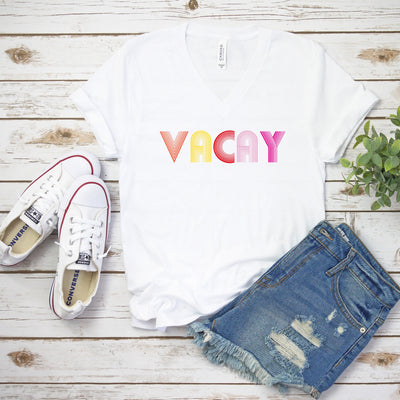 Vacay T-Shirt, Women's Vacation Shirt, Summer Vacation Shirt,  Girls Trip Shirt, Matching Shirts, Beach Shirt, Spring Break Shirt, Tank Tops