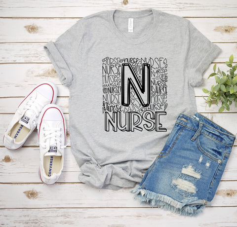 Nurse Shirt, Nurse Typography Shirt, Nurse Shirts, Gift For Nurse, Nurse Gift, Nurse Gift Shirt, Gift For Nursing Student