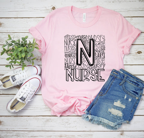 Nurse Shirt, Nurse Typography Shirt, Nurse Shirts, Gift For Nurse, Nurse Gift, Nurse Gift Shirt, Gift For Nursing Student