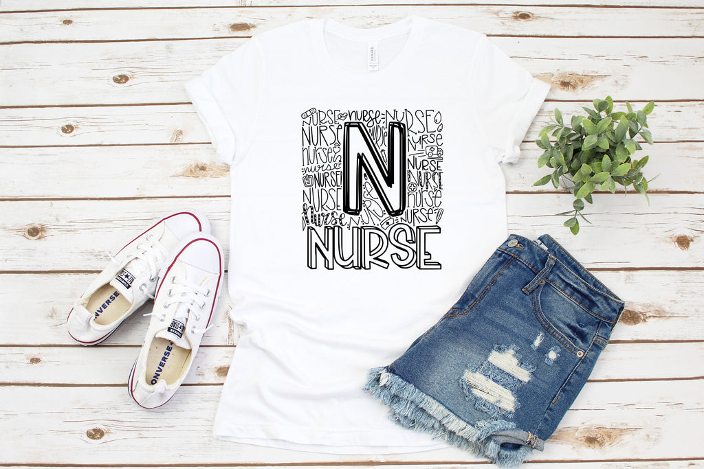 Nurse Shirt, Nurse Typography Shirt, Nurse Shirts, Gift For Nurse, Nurse Gift, Nurse Gift Shirt, Gift For Nursing Student