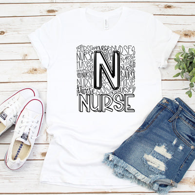Nurse Shirt, Nurse Typography Shirt, Nurse Shirts, Gift For Nurse, Nurse Gift, Nurse Gift Shirt, Gift For Nursing Student