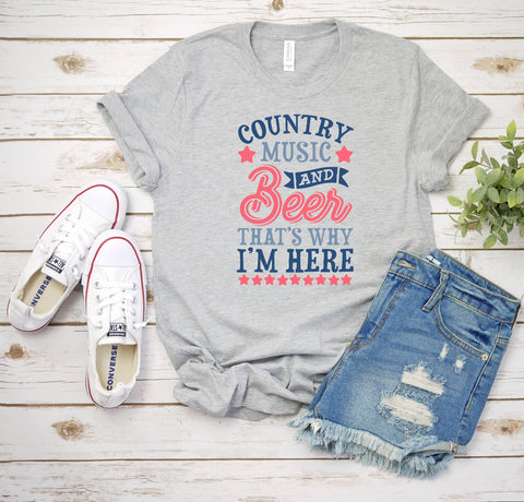 Country Music & Beer Patriotic, Country Strong Shirt, Country Music Festival, Country Concert Shirt, Country Music Shirt, Festival Shirt