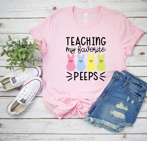 Easter Shirt, Teaching My Favorites, Teacher Shirt, Easter Teacher Shirt, Gift For Teacher, Easter Tees