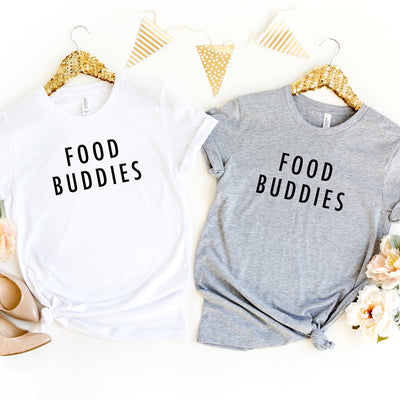 Best friend shirts, food buddies, couples shirts, bestie Tshirt, food gift, bff matching tshirt, besties matching shirt gift, food buddies