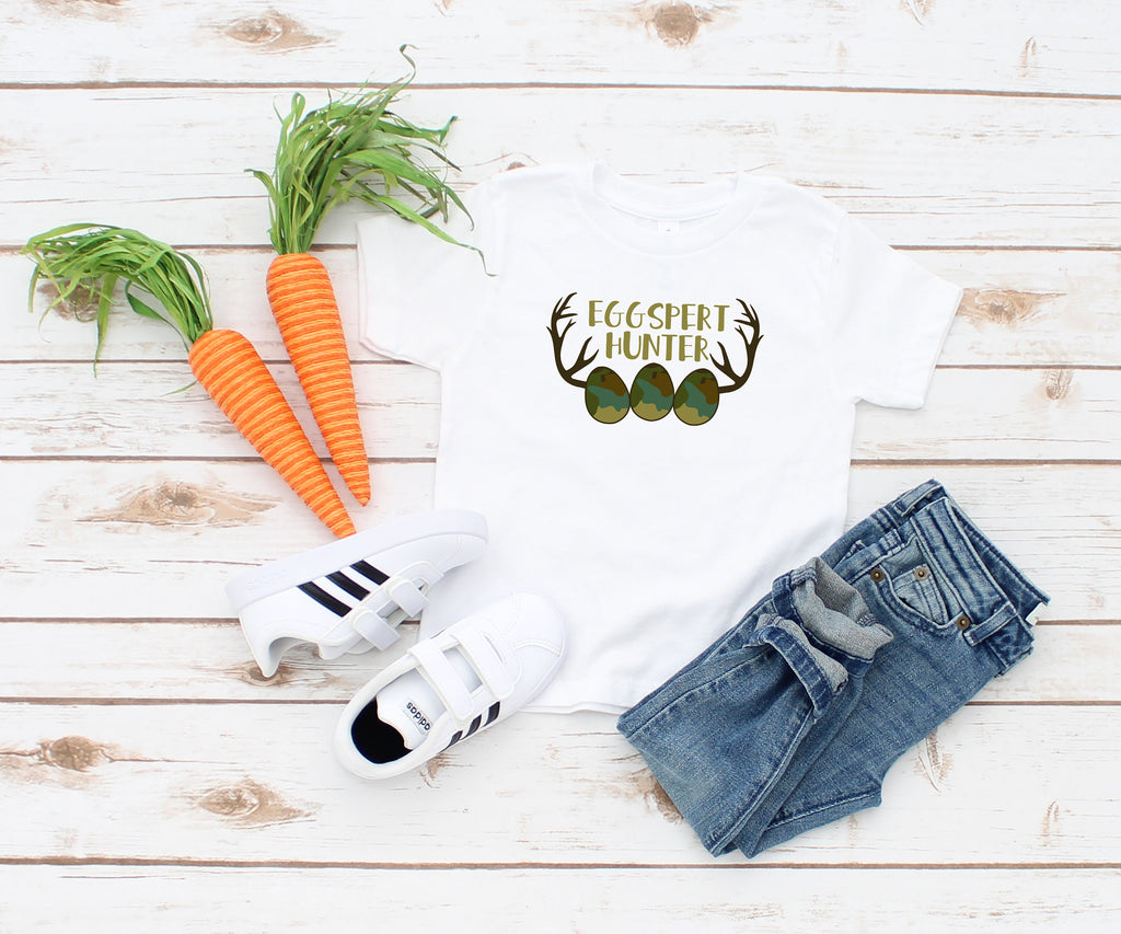 Eggspert Hunter Shirt, Toddler Easter Shirt, Kids Easter Shirt, Toddler Easter Egg Shirt, Funny Easter Shirt, Children's Easter Shirt.