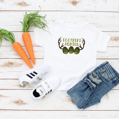 Eggspert Hunter Shirt, Toddler Easter Shirt, Kids Easter Shirt, Toddler Easter Egg Shirt, Funny Easter Shirt, Children's Easter Shirt.