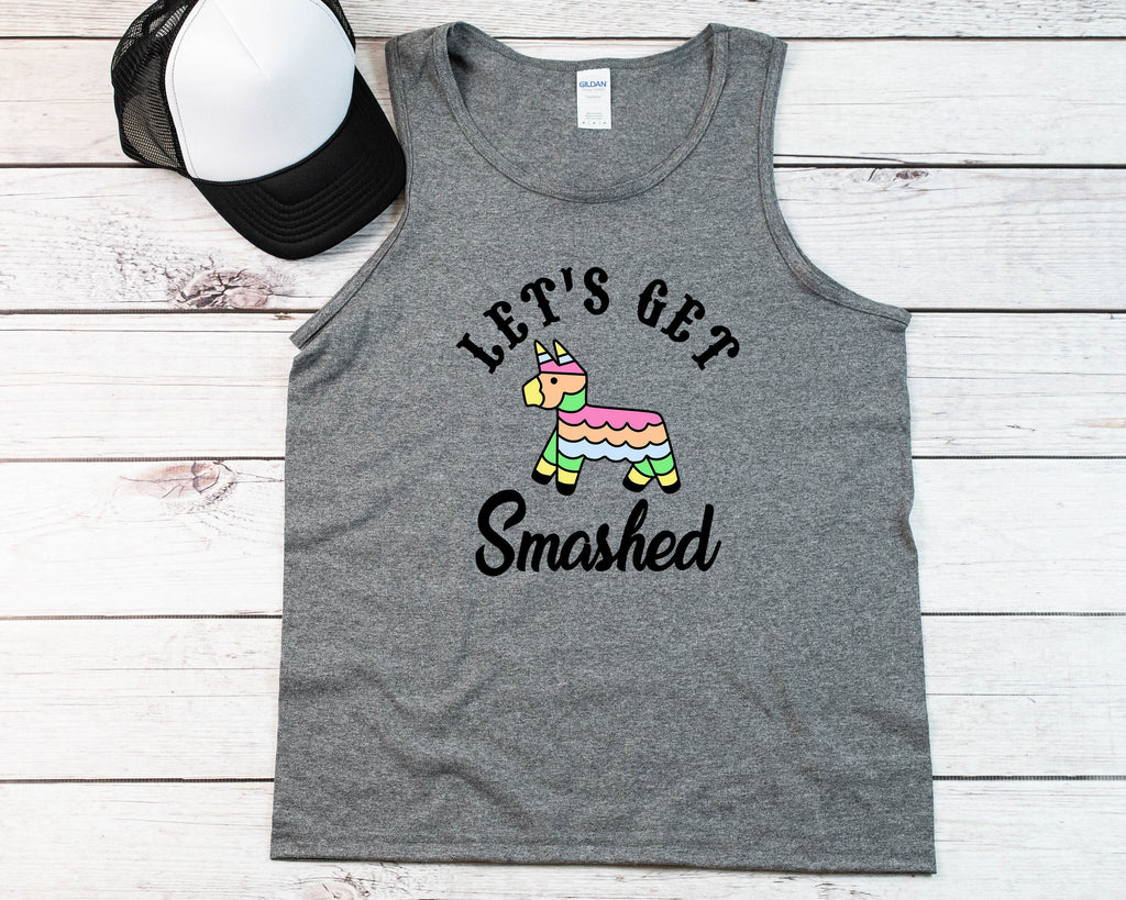 Let's Get Smashed men's tank top shirt, Funny Wedding Shirt, Funny Shirt, Gift For Him, Bachelorette Party, Bachelor Party Shirts