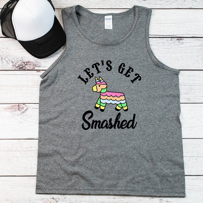 Let's Get Smashed men's tank top shirt, Funny Wedding Shirt, Funny Shirt, Gift For Him, Bachelorette Party, Bachelor Party Shirts