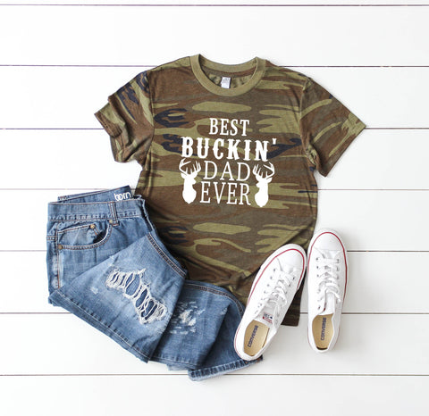 Best Buckin Dad Ever Shirt, Father's Day Shirt, Gift For Dad, Gift For Him, Hunting Dad, Best Dad Ever Shirt