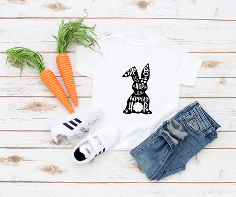 Easter Hip Hop Bunny Shirt, Toddler Easter Shirt, Kids Easter Shirt, Toddler Easter Shirt, Funny Easter Shirt, Children's Easter Shirt.