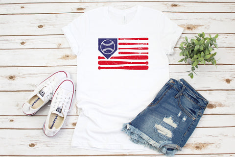 Baseball Flag Distressed Shirt, Baseball Shirts, Baseball Season shirts, Baseball Mom Shirt, Game Day Shirt, Gift For Her, Patriotic Shirt