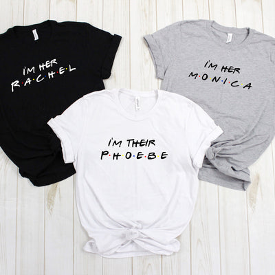 Best friend shirts, I'm her rachel, I'm her my monica, best friends Tshirt, gift for bff, bff matching tshirt, besties matching shirt gift