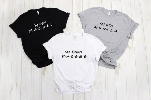 Best friend shirts, I'm her rachel, I'm her my monica, best friends Tshirt, gift for bff, bff matching tshirt, besties matching shirt gift