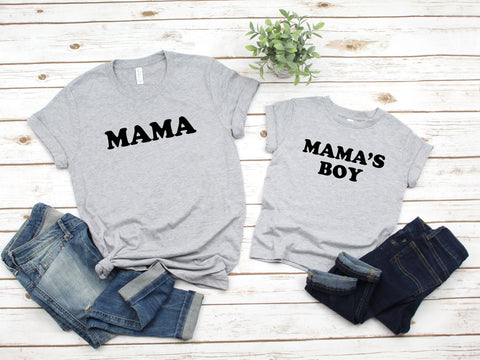 Mommy And Me Outfits Shirts, Mama, Mamas Boy, Mommy And Son Matching Shirts, Gift For Her, Mother's Day Gift, Boy Mama, Mom of Boys