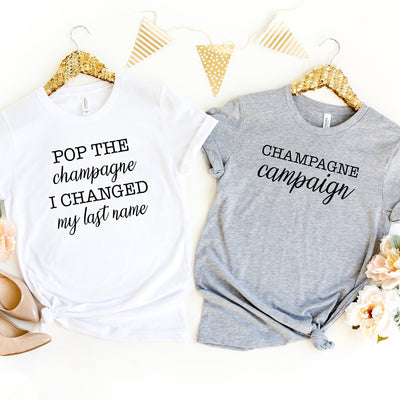 Bachelorette Party Shirts, Pop The Champagne, Champagne Campaign, Bachelorette Party, Bridal Party Shirts, Bride to Be, Gift For Bride