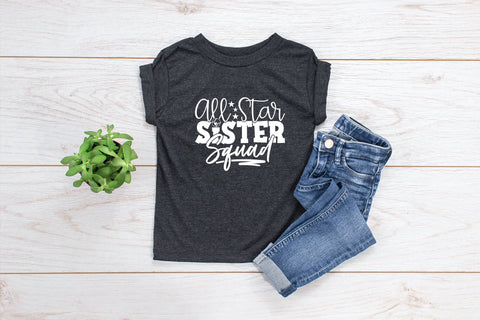 Baseball All Star Sister Squad Shirt, Youth Shirt, Kids Shirt, Baseball Shirt, Baseball Heart Shirt, Baseball Game Shirt, Game Day Shirt