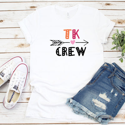 TK Crew Shirt, Transitional Kinder shirt, Teacher Shirt, Teacher Squad crew Shirt, Gift For Teacher, Teacher Gift, Teacher shirt Pre K Shirt