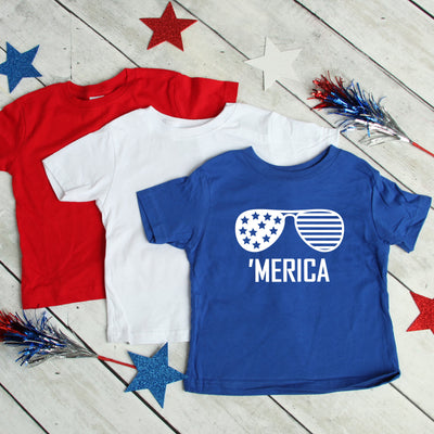 Merica Youth T-shirt, Toddler & Youth Shirt,  4th Of July Shirt, 4th Of July Kids Outfit, Cute Kids Shirts, Patriotic Shirts, Boys And Girls