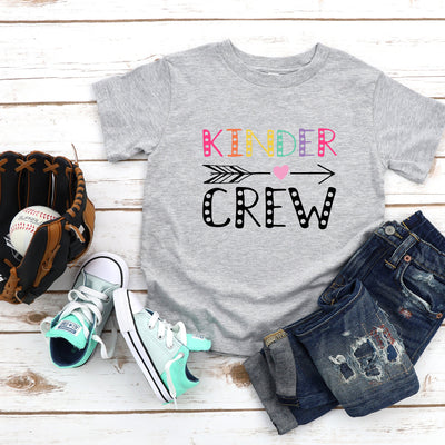Kinder Crew Toddler and Youth T-Shirts, Kindergarten Kids Shirt, Toddler Shirt, Youth Shirt, Kids Shirt, Funny Youth Shirt, Kids Clothing