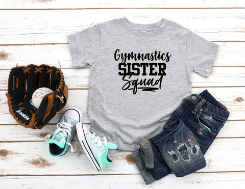 Gymnastics Sister Squad Shirt,  Gymnastics Youth Shirt, Kids Shirt, Gymnast Shirt, Gymastics Shirt, Gymnast Shirt, Gymnastics