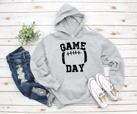 Game Day Distressed Heavy Blend Hooded Sweatshirt Hoodie, Football Mom Hoodie, Game Day Hoodie, Game Day, Football, Gameday, Unisex