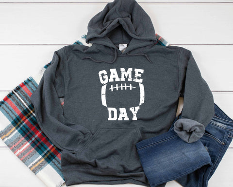Game Day Distressed Heavy Blend Hooded Sweatshirt Hoodie, Football Mom Hoodie, Game Day Hoodie, Game Day, Football, Gameday, Unisex