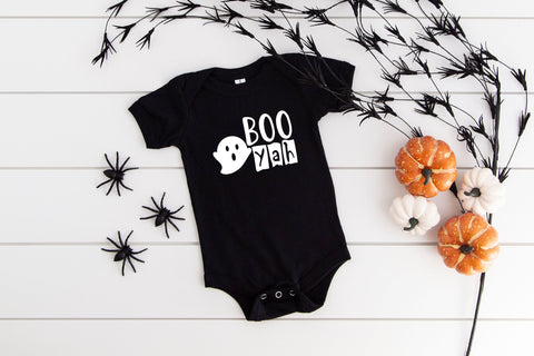Boo Yah Halloween Baby Infant Bodysuit, Funny Baby Bodysuit, Halloween Bodysuit, Unisex Baby Clothes, Baby Shower Gift, Scary, Funny, Boo