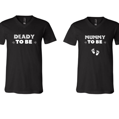 V Neck Pregnancy Announcement Shirts, Mommy To Be, Daddy To Be Halloween Shirts, Matching Halloween Reveal Shirts, Unisex Halloween Tees