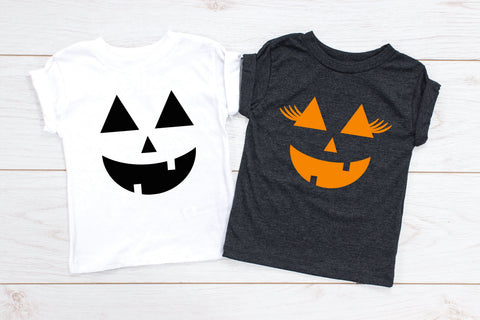 Halloween Pumpkin Face Youth Shirts, Best Friend Shirts, Brother Sister Matching Shirts, Matching Shirts, Halloween Shirts