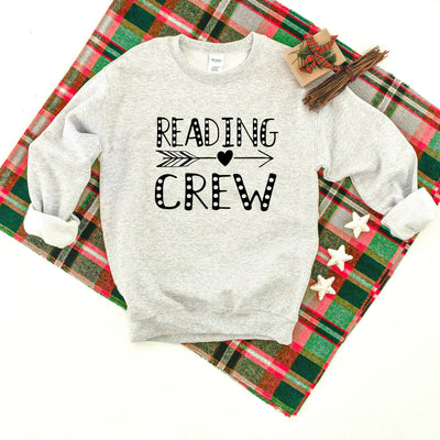 Reading Crew Heavy Blend Crewneck Sweatshirt, Teacher Sweater, School Teacher Sweatshirt, Teacher Crew Sweater, Reading Crew, Teacher